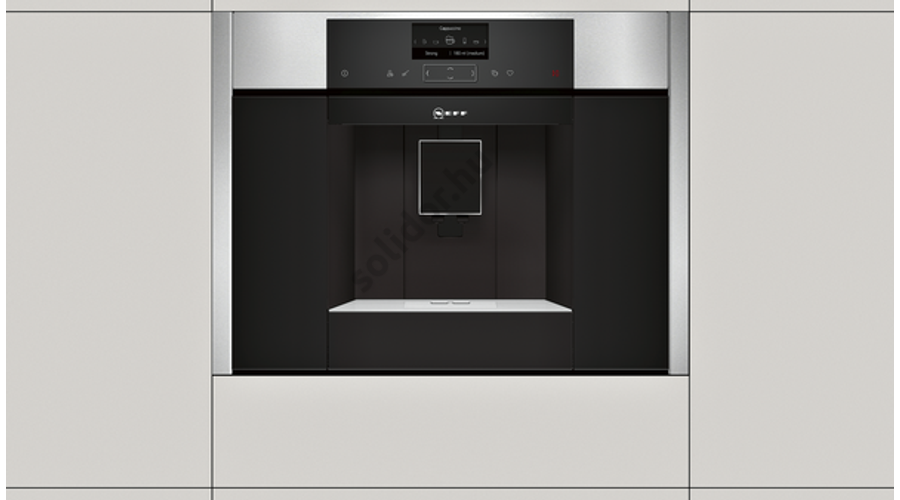 NEFF C15KS61N0 Beépíthető automata kávéfőző, 45cm magas, 1600W 4,1 TFT kijelző, IndividualCup NEFF C15KS61N0 Beépíthető automata kávéfőző, 45cm magas, 1600W 4,1 TFT kijelző, IndividualCup